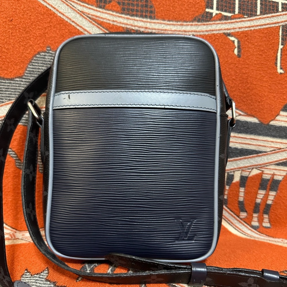 Louis Vuitton Dark Blue and Black Messenger Bag